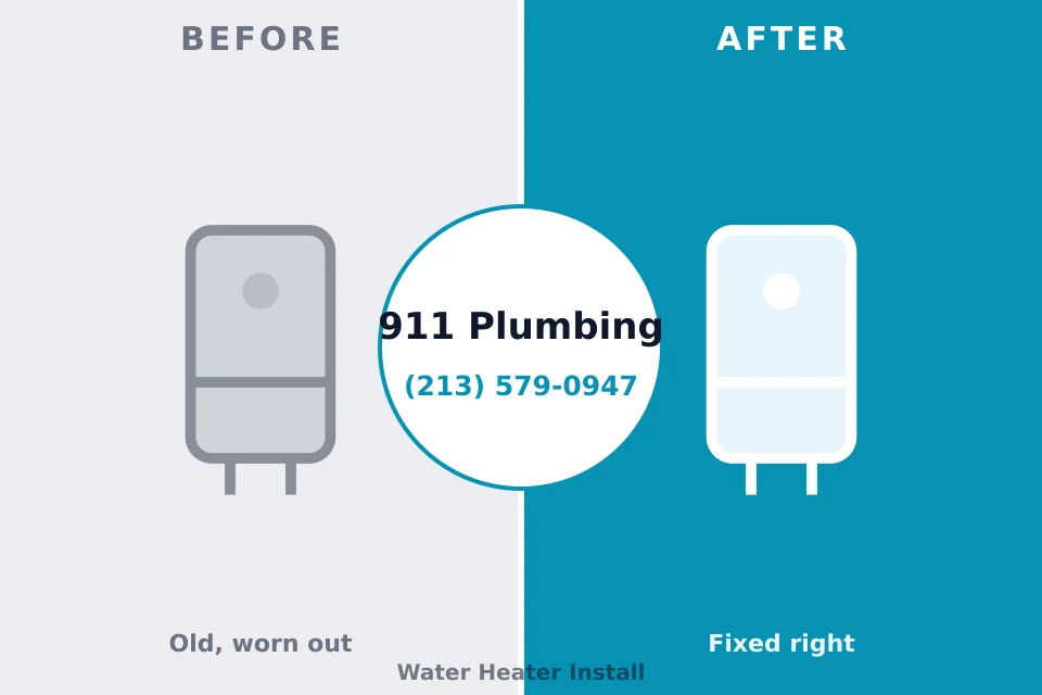 Before and after: plumbing company Lexington, NC